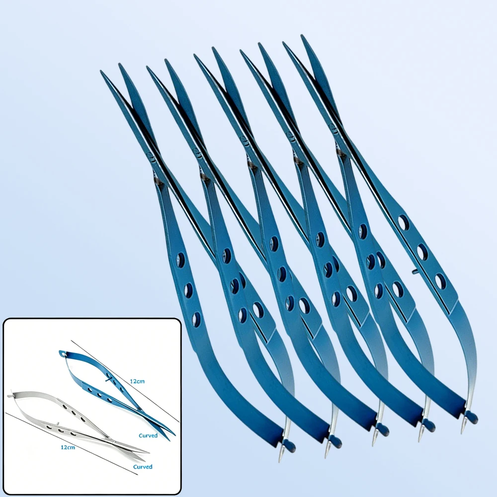 5pcs Blunt Curved Tip Conjunctival Scissors Stainless Steel Titanium Ophthalmic Surgical Instruments for Eye Surgery
5pcs Blunt Curved Tip Conjunctival Scissors Stainless Steel Titanium Ophthalmic Surgical Instruments for Eye Surgery