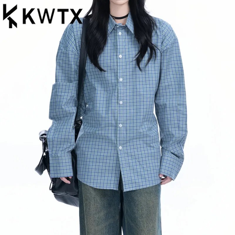 KWTX 2025 SS Women’s Checkered Shirt Vintage Lace-up Waist Casual Chic Designer Tops Trendy Spring Summer Blouse
KWTX 2025 SS Women’s Checkered Shirt Vintage Lace-up Waist Casual Chic Designer Tops Trendy Spring Summer Blouse