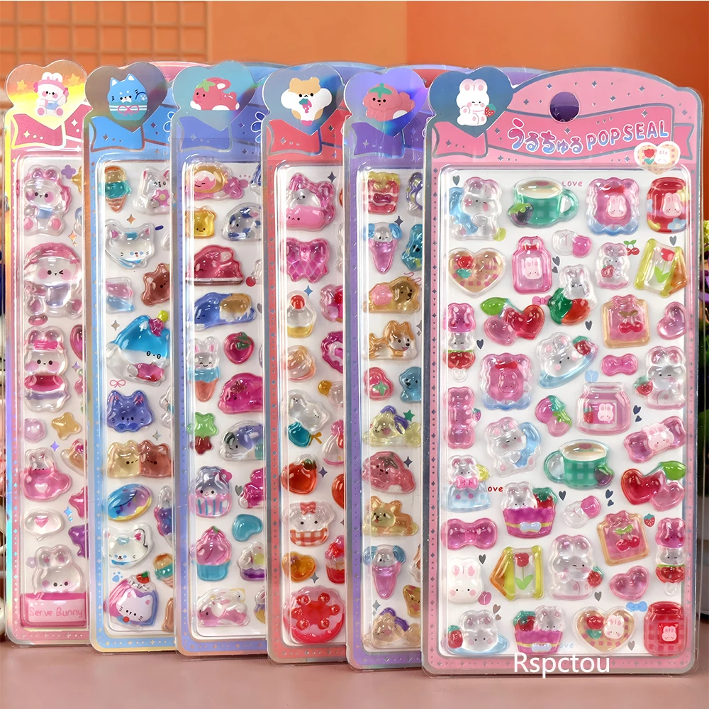 Kawaii Animal 3D Relief Drop Stickers Cute Rabbits Dogs Cats Crystal Decal DIY Laptop Water Bottle Phone Case Decoration Sticker
Kawaii Animal 3D Relief Drop Stickers Cute Rabbits Dogs Cats Crystal Decal DIY Laptop Water Bottle Phone Case Decoration Sticker