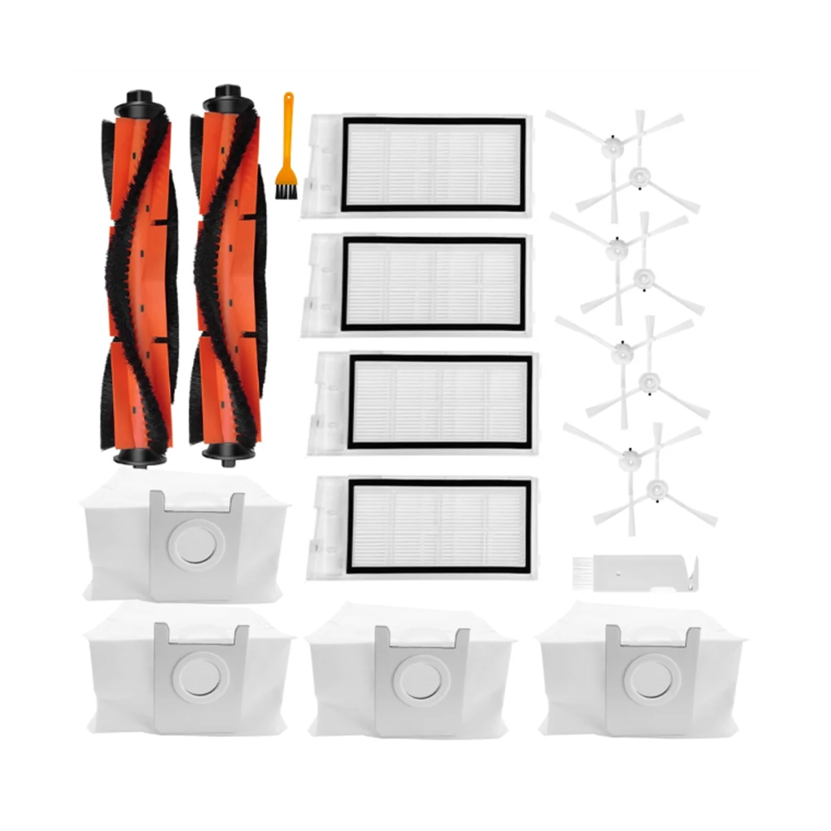 Основная щетка, боковая щетка, фильтр, сменный мешок для пыли, аксессуары для робота-пылесоса Eve Plus-ABLM
Основная щетка, боковая щетка, фильтр, сменный мешок для пыли, аксессуары для робота-пылесоса Eve Plus-ABLM