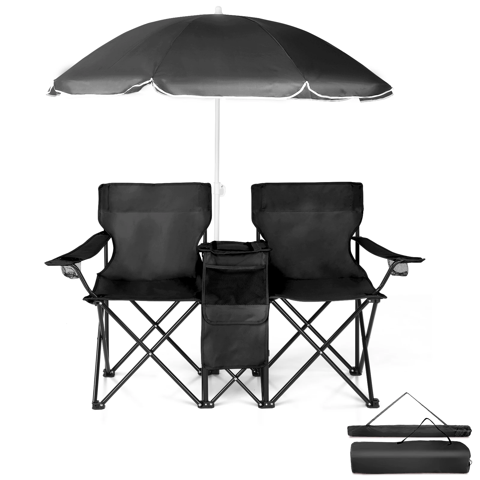 Black Folding Fishing Chair, Camping Chair With Sun Umbrella, Iron Frame Chair, Oxford Cloth Outdoor Chair, Portable Foldable Chair, 9 x 19.6 x 31 Inch Black Multifunctional Seat, Lightweight Waterproof Foldable Chair for Fishing, Picnic, Travel, Yard, Fi
Black Folding Fishing Chair, Camping Chair With Sun Umbrella, Iron Frame Chair, Oxford Cloth Outdoor Chair, Portable Foldable Chair, 9 x 19.6 x 31 Inch Black Multifunctional Seat, Lightweight Waterproof Foldable Chair for Fishing, Picnic, Travel, Yard, Fi