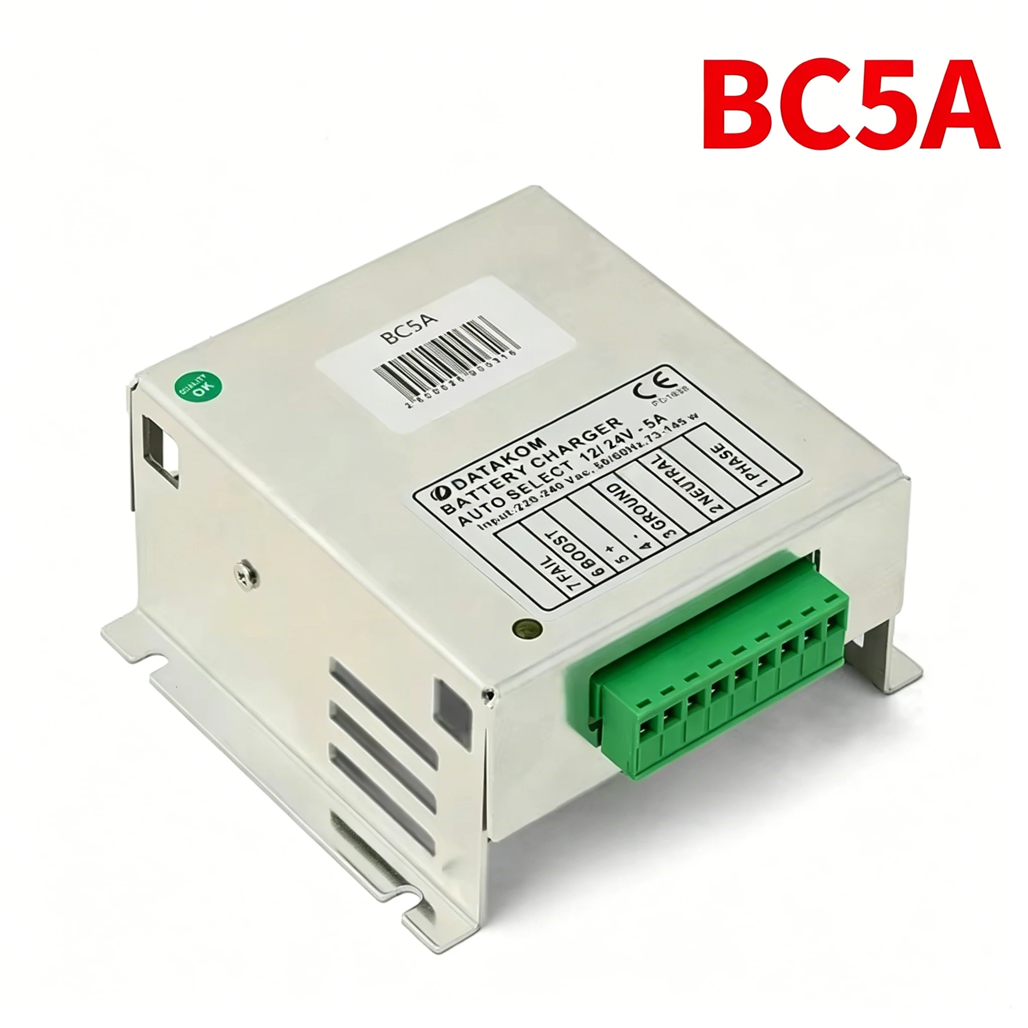 BC5A 12V 24V 5A Automatic Battery Charger Float Charging Module for Diesel Generator Parts
BC5A 12V 24V 5A Automatic Battery Charger Float Charging Module for Diesel Generator Parts