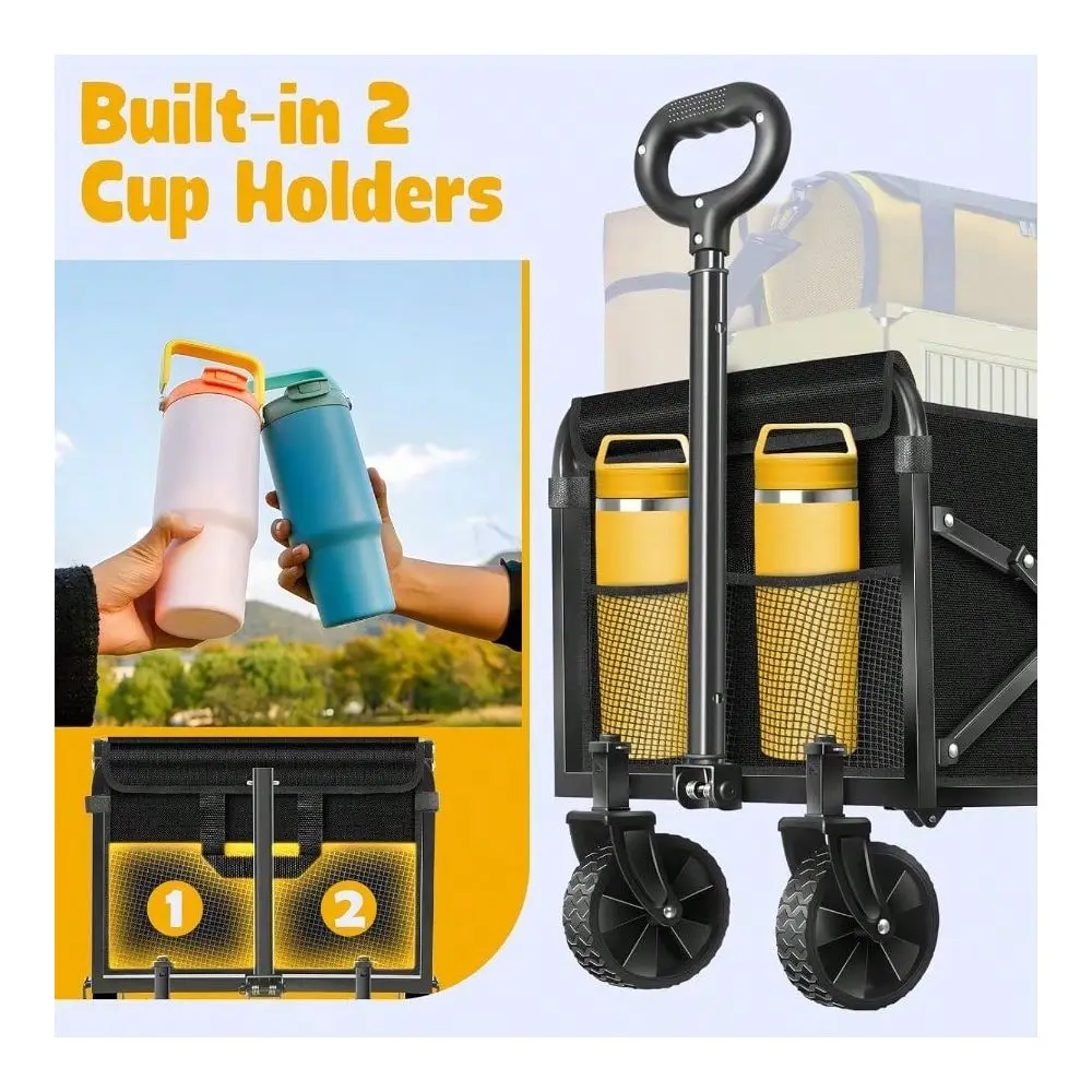 Cart Foldable 360Lbs Collapsible Wagon Cart With Wheels Portable Outdoor Utility Carts For Groceries Camping Sports Garden Shop
Cart Foldable 360Lbs Collapsible Wagon Cart With Wheels Portable Outdoor Utility Carts For Groceries Camping Sports Garden Shop