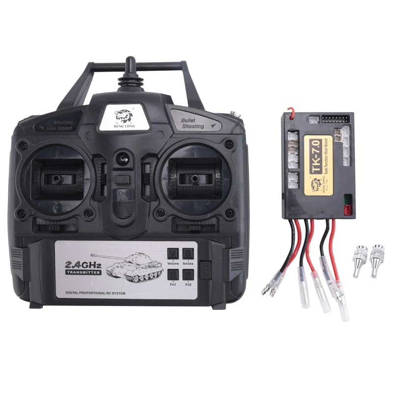 1/16 RC Car Remote Control 7.0 Mainboard + 2.4G Transmitter Remote Control System Set For Heng Long RC Tank Model
1/16 RC Car Remote Control 7.0 Mainboard + 2.4G Transmitter Remote Control System Set For Heng Long RC Tank Model