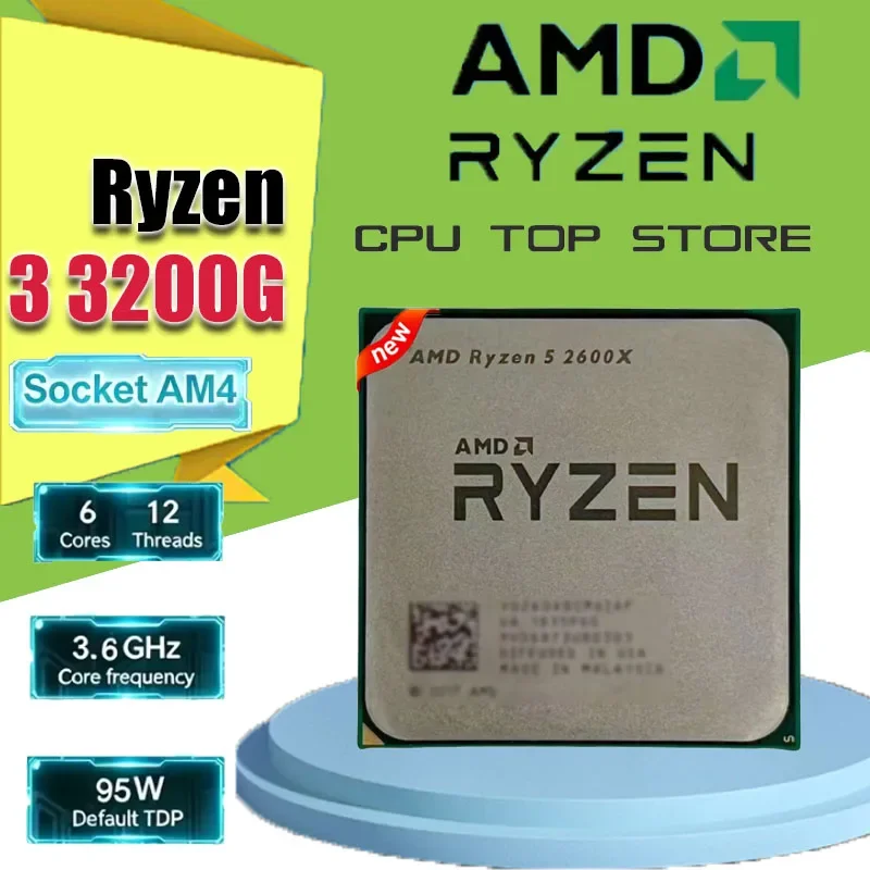 AMD Ryzen 5 2600X Desktop Processor Socket AM4 6 Core 12 Thread 3.4GHz Base Frequency R5 2600X CPU
AMD Ryzen 5 2600X Desktop Processor Socket AM4 6 Core 12 Thread 3.4GHz Base Frequency R5 2600X CPU
