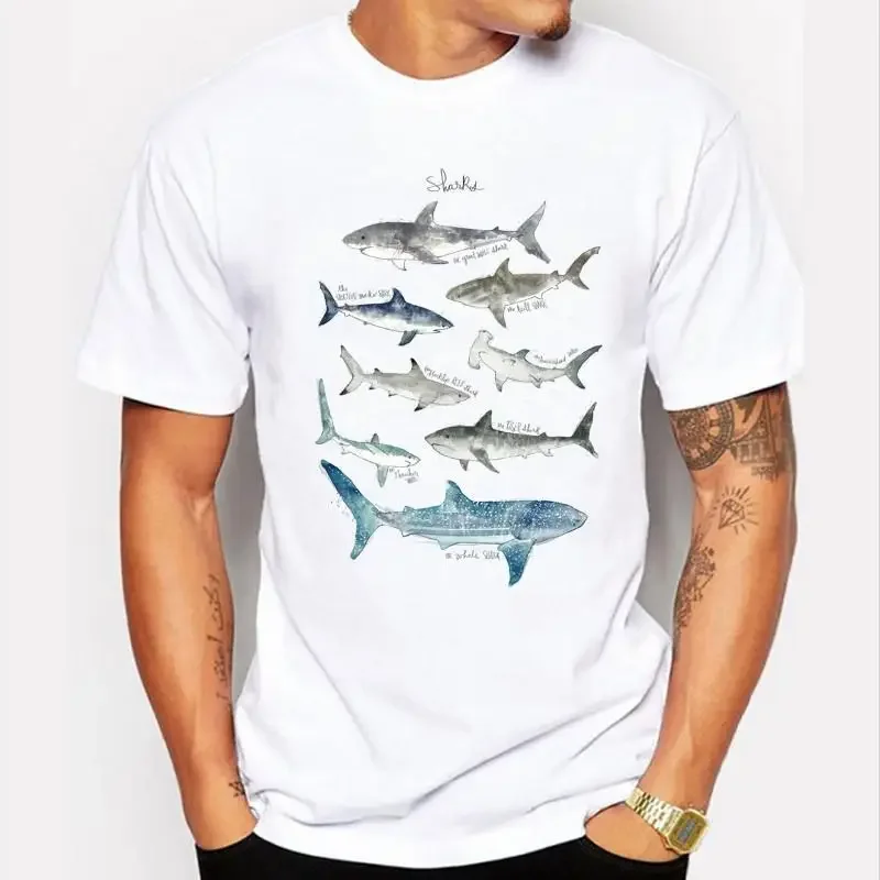 Summer Loose T-shirt Men and Women Creative Killer Whale Shark Print T-shirt Short Sleeve Fishing Shirt
Summer Loose T-shirt Men and Women Creative Killer Whale Shark Print T-shirt Short Sleeve Fishing Shirt
