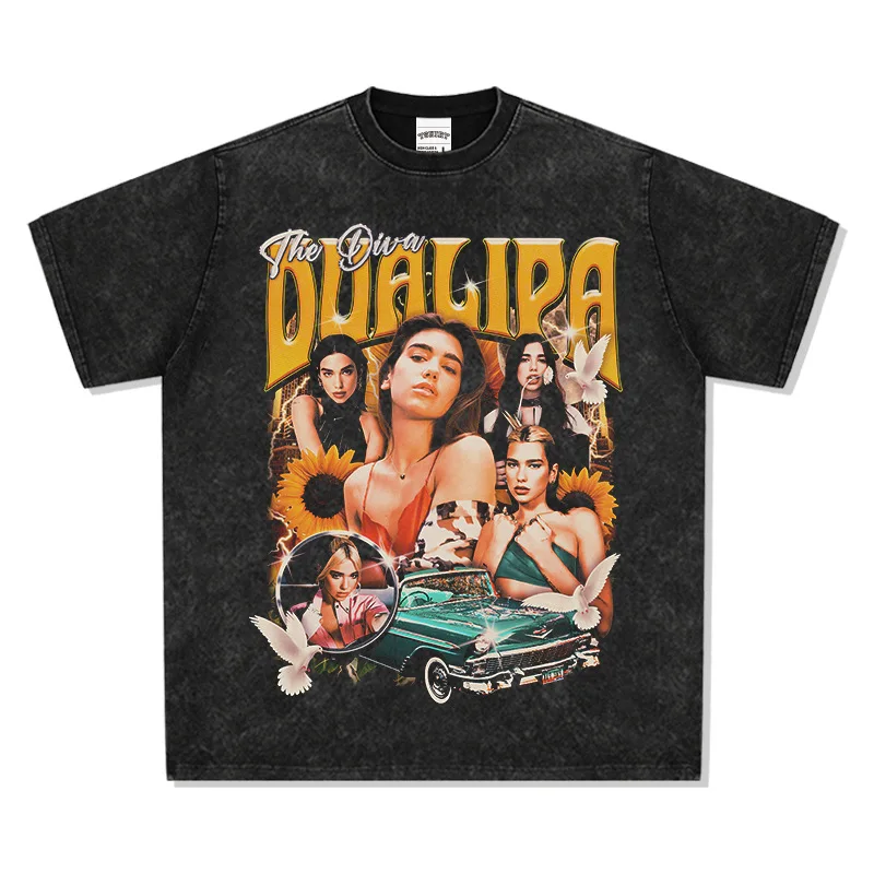 2025 Dua Lipa, A European and American Singer, Wore An Aged, Washed, Pure Cotton Short-sleeved T-shirt on The Street
2025 Dua Lipa, A European and American Singer, Wore An Aged, Washed, Pure Cotton Short-sleeved T-shirt on The Street