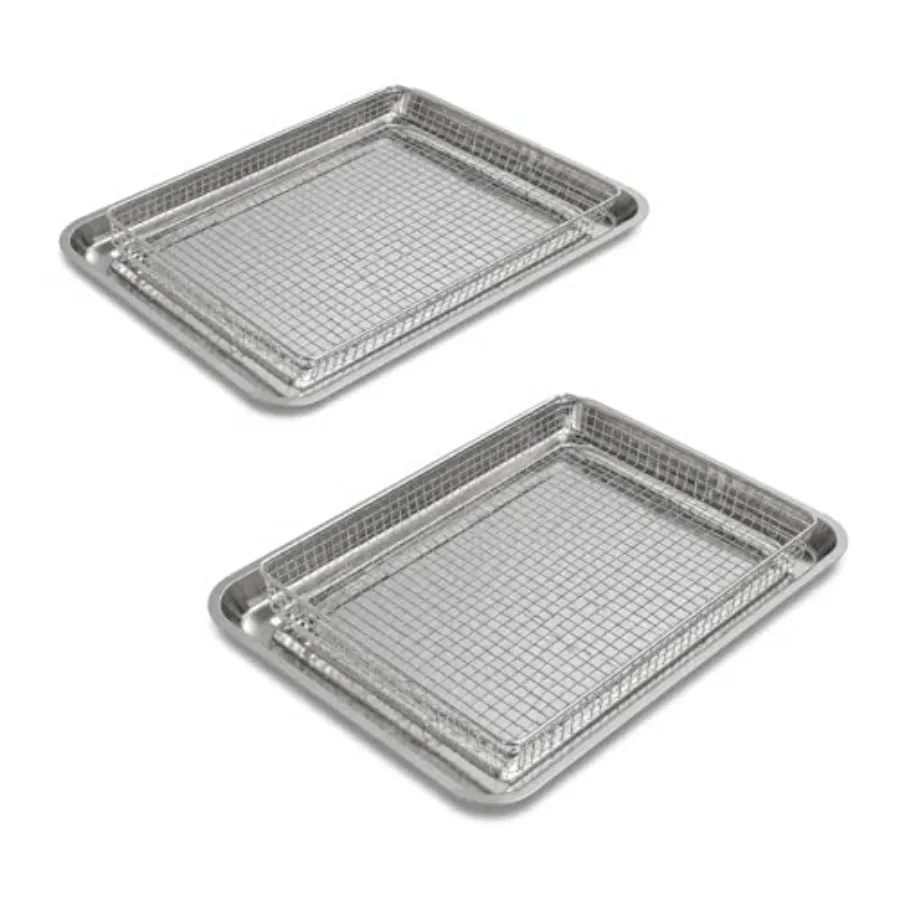 2 Pack Air Fryer Accessories Basket and Tray for Cuisinart TOA-60 TOA-65 TOA-70 11'' Mesh Steel Basket Wire Rack Accessories Di
2 Pack Air Fryer Accessories Basket and Tray for Cuisinart TOA-60 TOA-65 TOA-70 11'' Mesh Steel Basket Wire Rack Accessories Di