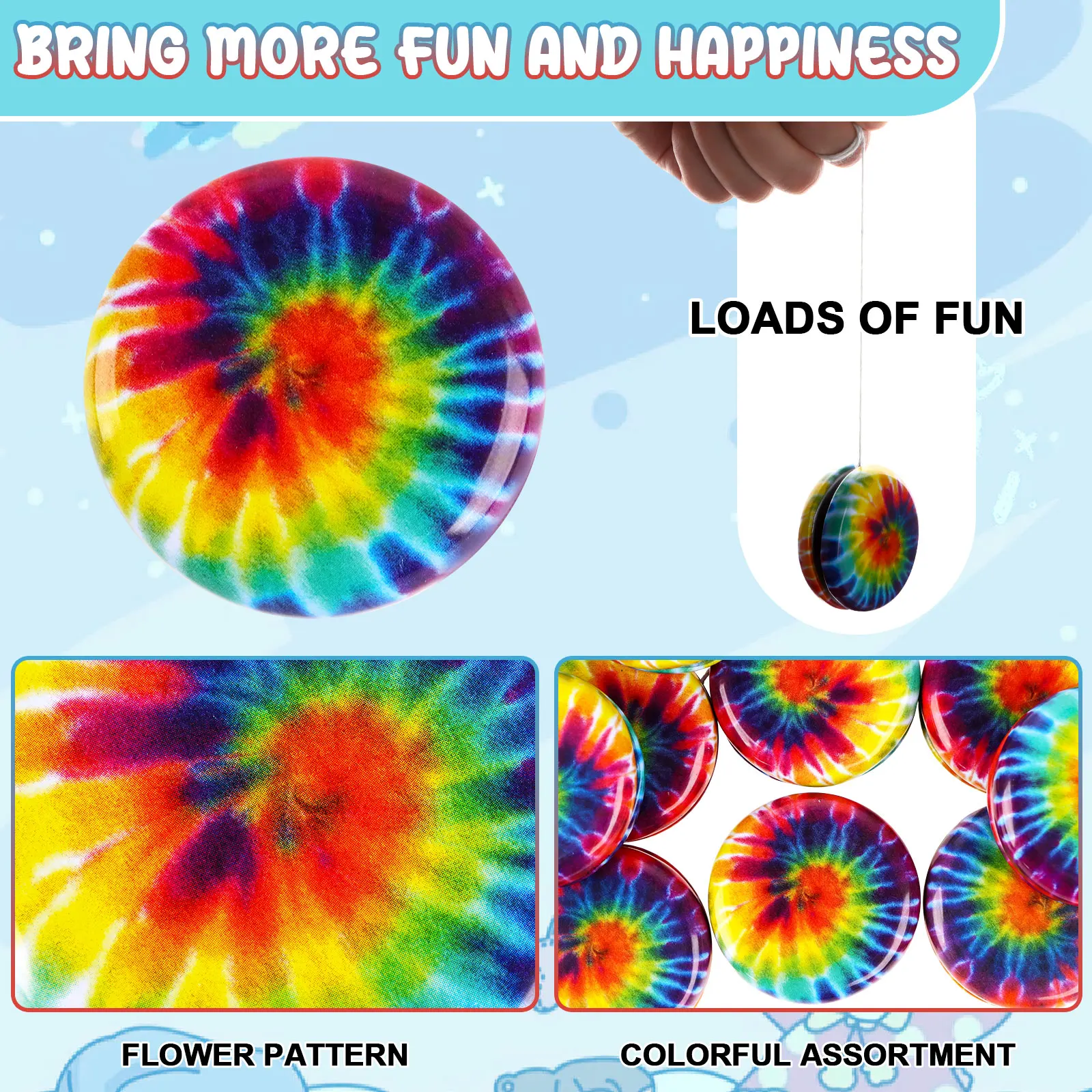 60 шт. игрушки для йо-йо, объемные радужные металлические игрушки для йо-йо с автоматическим возвратом, развлекательные игрушки для начинающих йо-йо со шнурком, ассорти йойо для детей
60 шт. игрушки для йо-йо, объемные радужные металлические игрушки для йо-йо с автоматическим возвратом, развлекательные игрушки для начинающих йо-йо со шнурком, ассорти йойо для детей