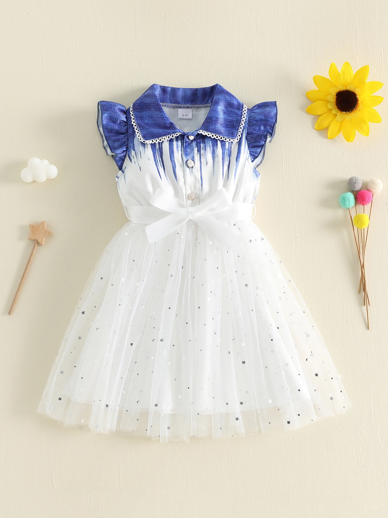 Princess Style Tulle Dress with Ruffle Sleeveless Design and Lapel Collar Perfect for Pageants and Special Occasions Complete
Princess Style Tulle Dress with Ruffle Sleeveless Design and Lapel Collar Perfect for Pageants and Special Occasions Complete