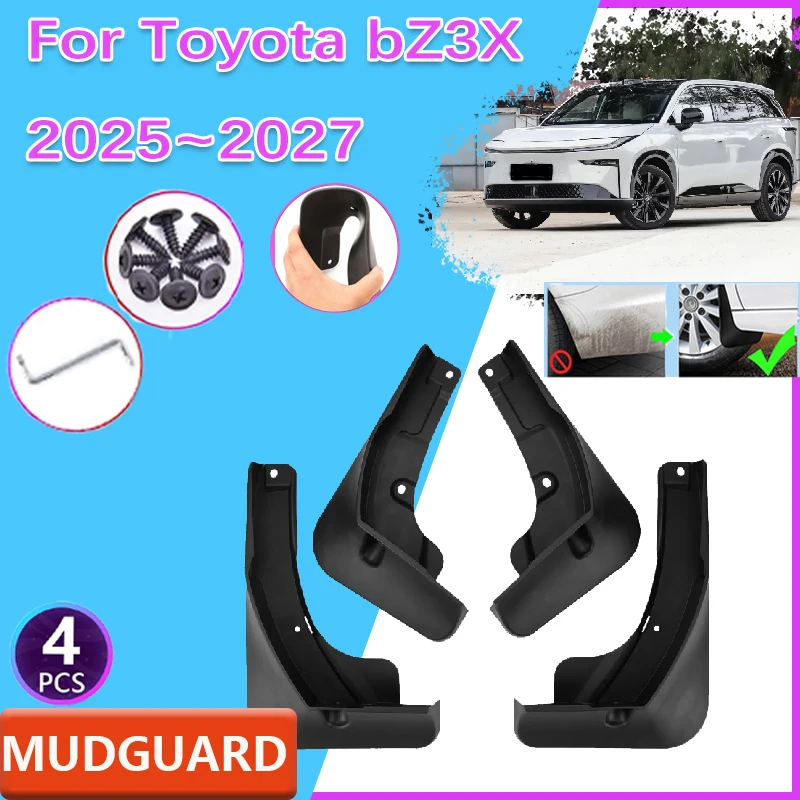 Car Fenders for Toyota bZ3X 2025 2026 2027 Anti-splash Mud Guard Fender Front Rear Wheel Mudguard Splash Mudflaps Accessories
Car Fenders for Toyota bZ3X 2025 2026 2027 Anti-splash Mud Guard Fender Front Rear Wheel Mudguard Splash Mudflaps Accessories