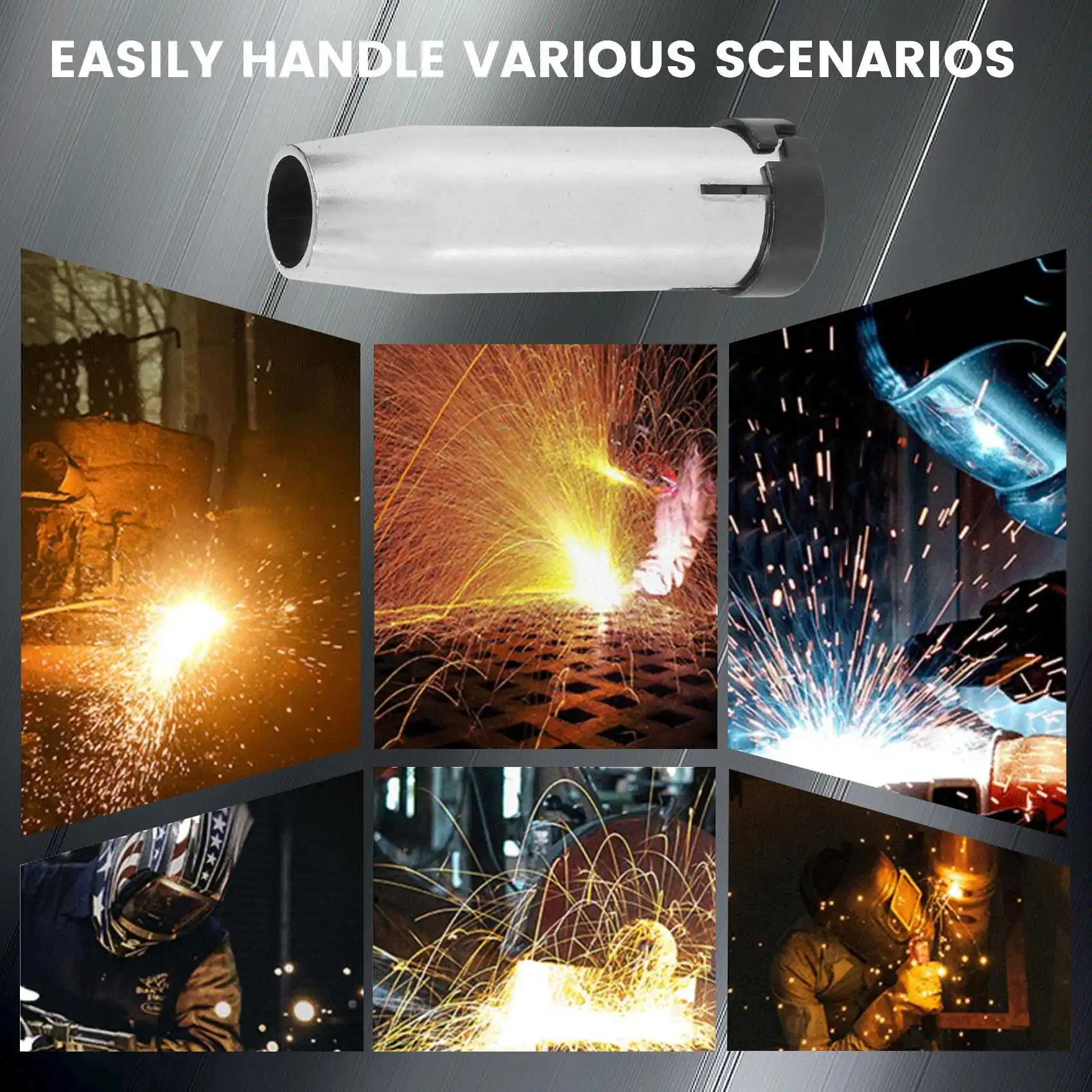 Контактный наконечник A76K, конический держатель наконечника газового сопла и сварочная горелка MIG 24KD MB24, 59 шт.
Контактный наконечник A76K, конический держатель наконечника газового сопла и сварочная горелка MIG 24KD MB24, 59 шт.