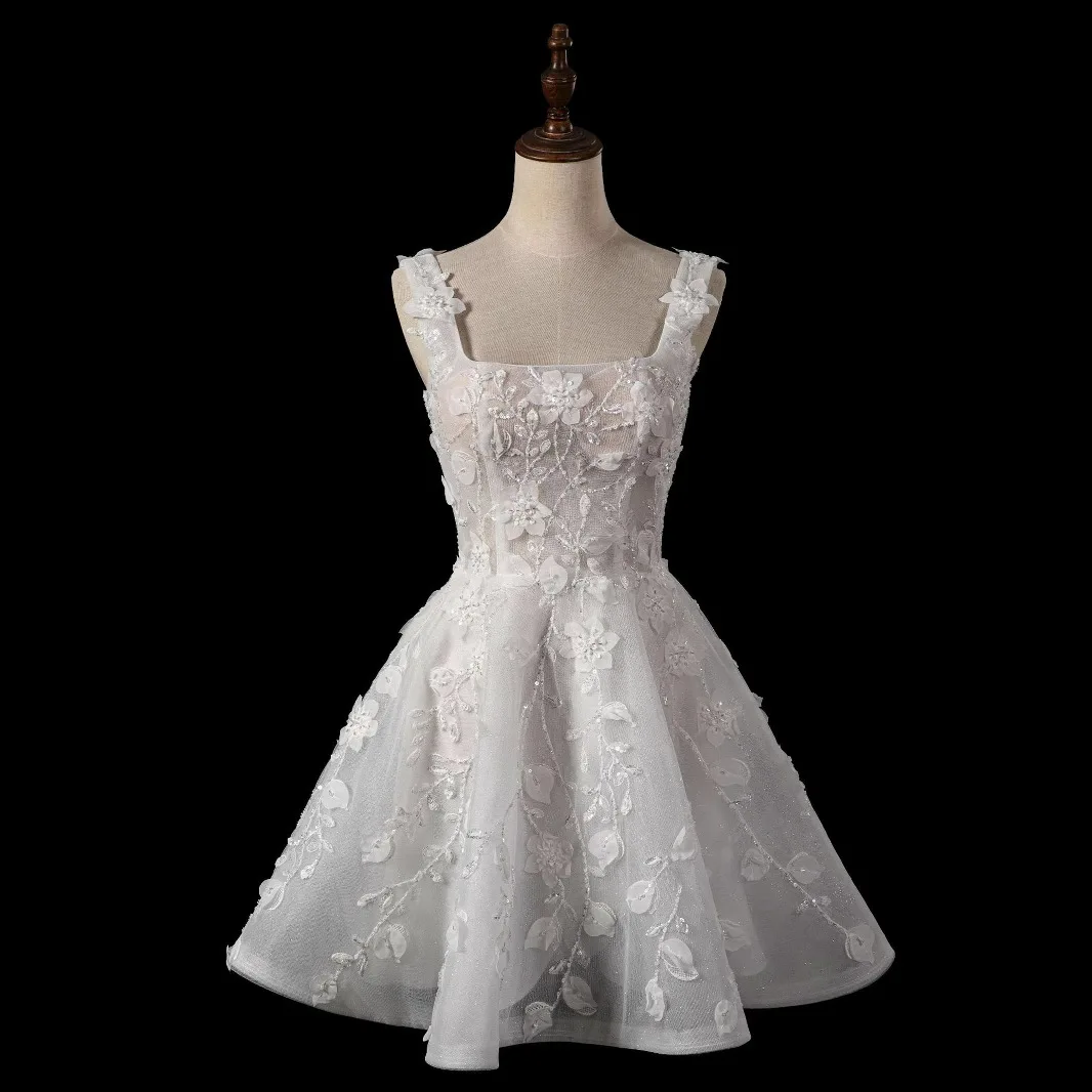Sweet Concise A-Line Square Neck Tulle Sleeveless Cocktail Dress Evening Prom Wedding Guest Formal Cocktail 2025 Free Customized
Sweet Concise A-Line Square Neck Tulle Sleeveless Cocktail Dress Evening Prom Wedding Guest Formal Cocktail 2025 Free Customized