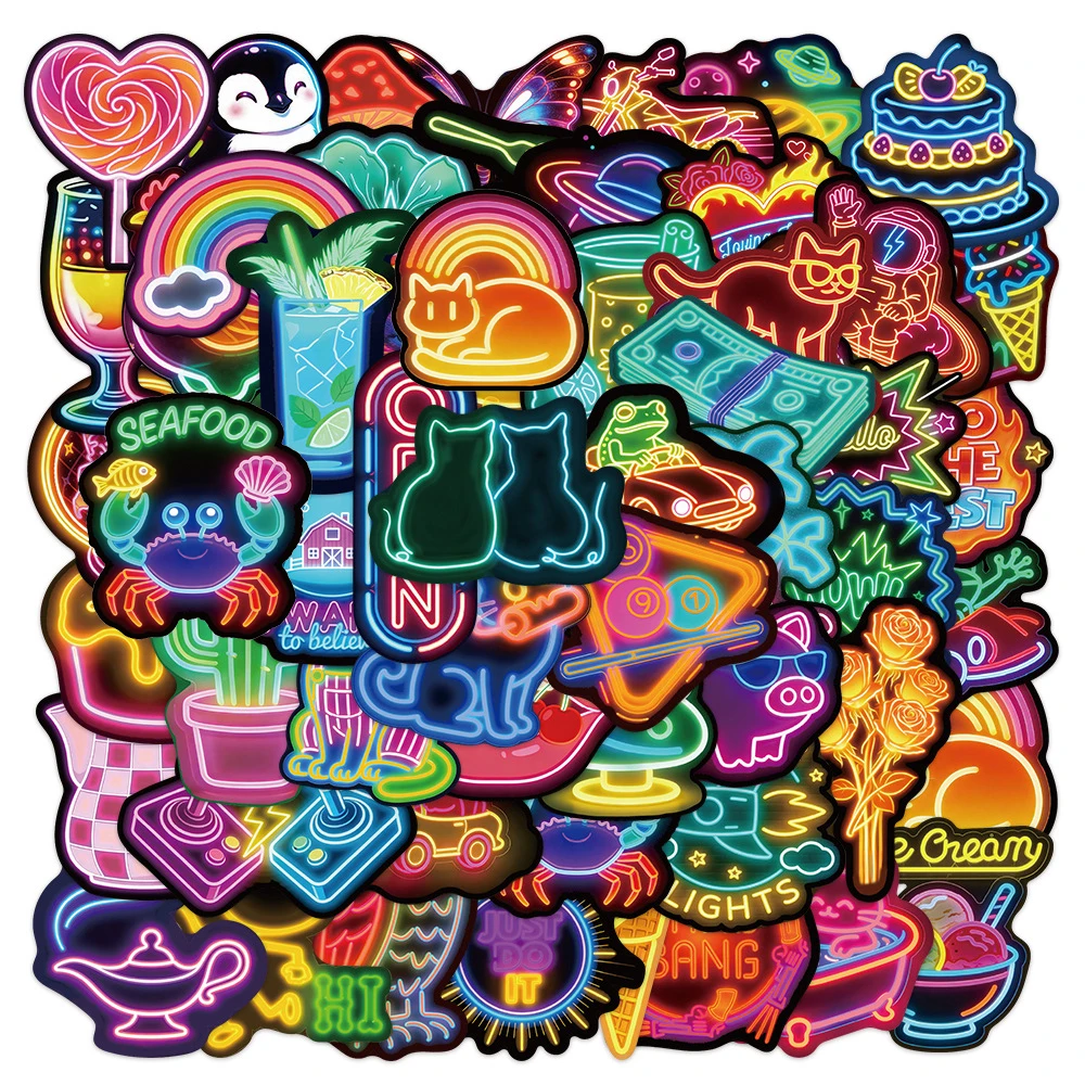 10/30/60pcs Colorful Neon Style Cartoon Sticker Aesthetic Graffiti Decals DIY Skateboard Suitcase Luggage Cute Sticker Toys
10/30/60pcs Colorful Neon Style Cartoon Sticker Aesthetic Graffiti Decals DIY Skateboard Suitcase Luggage Cute Sticker Toys