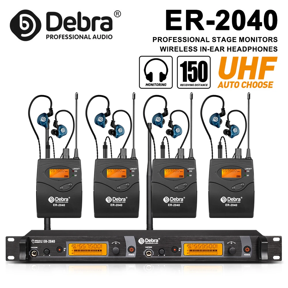 Беспроводная система мониторинга Debra ER-2040 Ultra-High Frequency In-Ear, дальность приема 180 метров, для сценических выступлений
Беспроводная система мониторинга Debra ER-2040 Ultra-High Frequency In-Ear, дальность приема 180 метров, для сценических выступлений