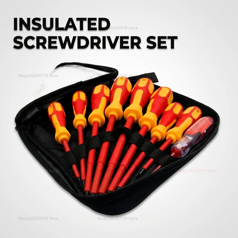 Electrician Hand Tools Magnetic Screwdriver Set Insulated Phillips and Slotted Bits Multifunctional Screwdriver for Home
Electrician Hand Tools Magnetic Screwdriver Set Insulated Phillips and Slotted Bits Multifunctional Screwdriver for Home