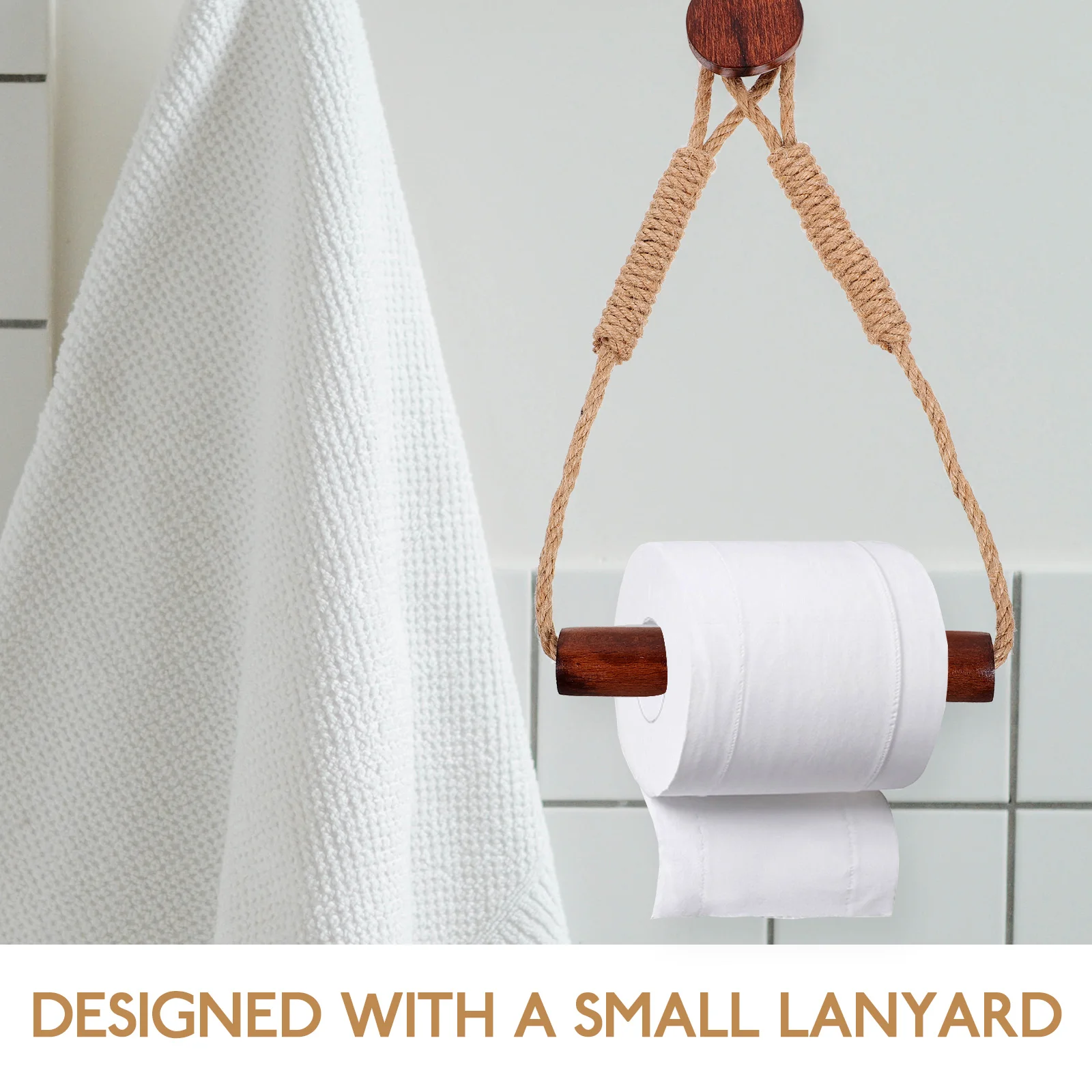 Wall Mounted Tissue Paper Towel Holder Rope Vintage Roll St Black Walnut Bohemian Style H woven Bracket Bathroom Decor
Wall Mounted Tissue Paper Towel Holder Rope Vintage Roll St Black Walnut Bohemian Style H woven Bracket Bathroom Decor