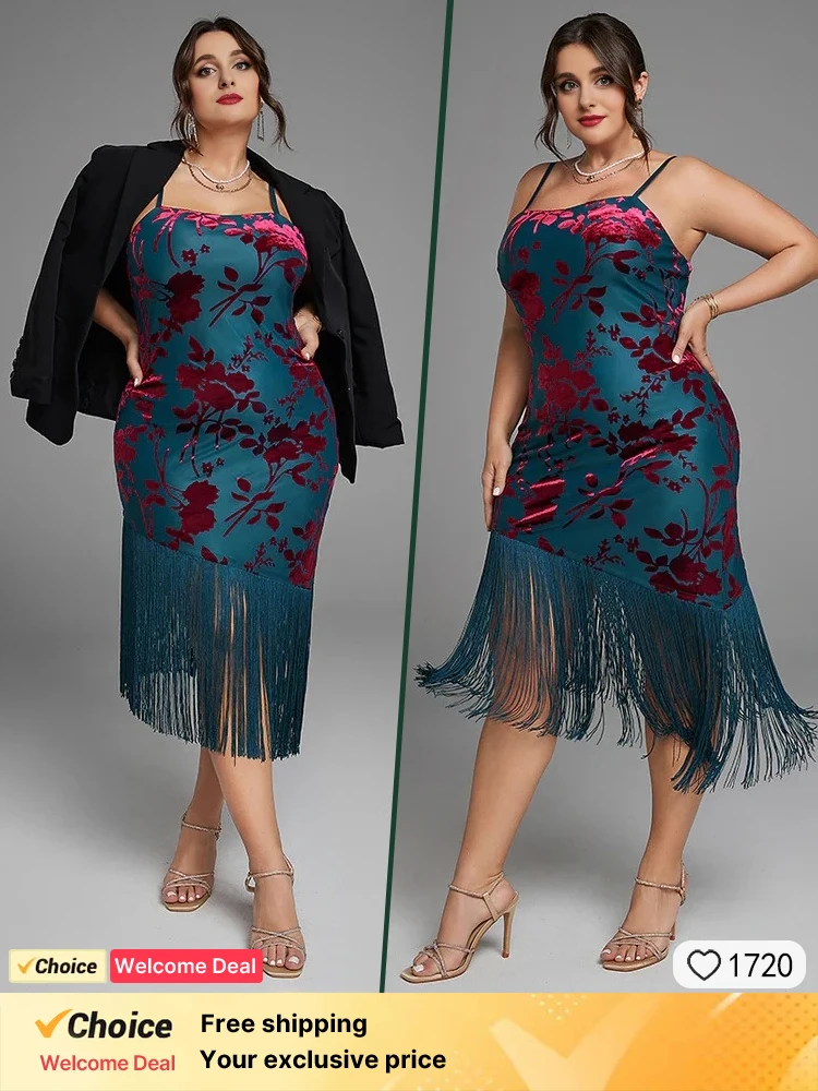 2025 Summer Casual Dress Green Velvet Printed Long Sleeve Dress Fashion Tassel Party Evening Dress Elegant Velvet Party Dress
2025 Summer Casual Dress Green Velvet Printed Long Sleeve Dress Fashion Tassel Party Evening Dress Elegant Velvet Party Dress
