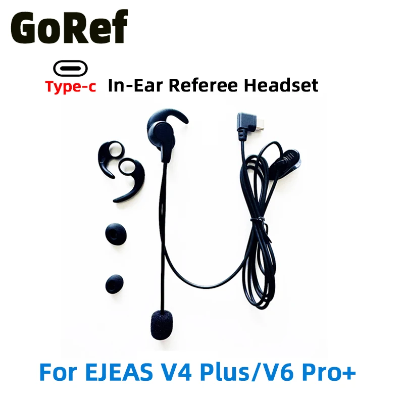 GoRef Soccer In-ear Referees Headphone Type-C for EJEAS V4 Plus V6 PRO+ Motorcycle Helmet Bluetooth Intercom Headset
GoRef Soccer In-ear Referees Headphone Type-C for EJEAS V4 Plus V6 PRO+ Motorcycle Helmet Bluetooth Intercom Headset
