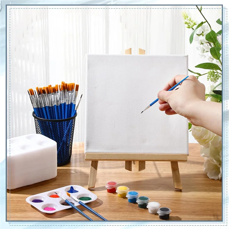 AED7-Paint Brush Palette Set 100Pcs Nylon Paint Brushes 50Pcs Paint Tray Plastic Tray Nylon Brushes For Art Painting
AED7-Paint Brush Palette Set 100Pcs Nylon Paint Brushes 50Pcs Paint Tray Plastic Tray Nylon Brushes For Art Painting