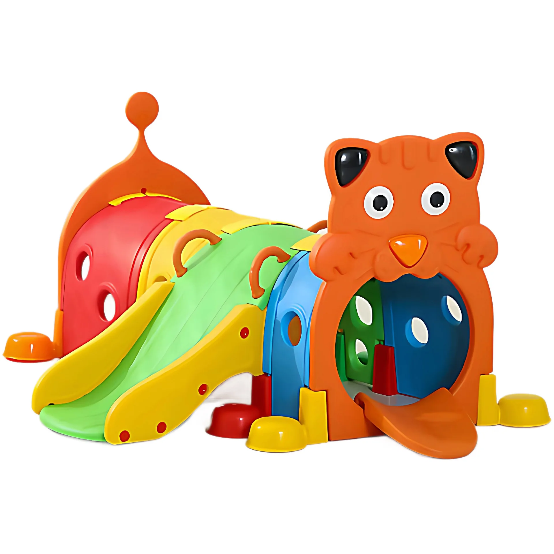 Indoor Early Education Kids Tunnel Toy, Animal Shaped Slide Crawling Training Playhouse with Building Blocks
Indoor Early Education Kids Tunnel Toy, Animal Shaped Slide Crawling Training Playhouse with Building Blocks