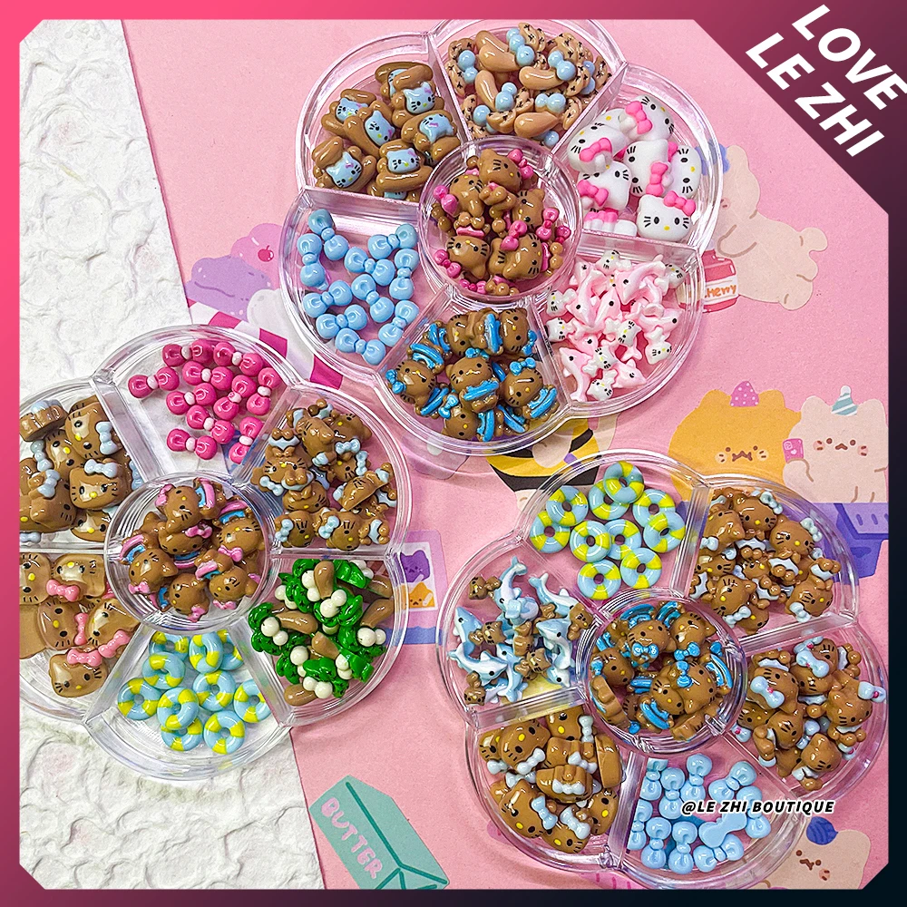 70PCS BOX Hawaii HelloKitty Nails Accessories Charm Fresh Blue Ocean Pink Black Skin KT DIY Phone Case Hairpin Nail Art Ornament
70PCS BOX Hawaii HelloKitty Nails Accessories Charm Fresh Blue Ocean Pink Black Skin KT DIY Phone Case Hairpin Nail Art Ornament