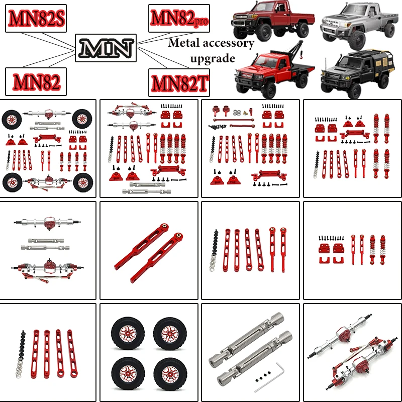 NM82T MN82S MN82 MN82Pro 1: 12-металлический комплект обновления/оригинальные детали: амортизатор, крышка коробки передач, приемник
NM82T MN82S MN82 MN82Pro 1: 12-металлический комплект обновления/оригинальные детали: амортизатор, крышка коробки передач, приемник