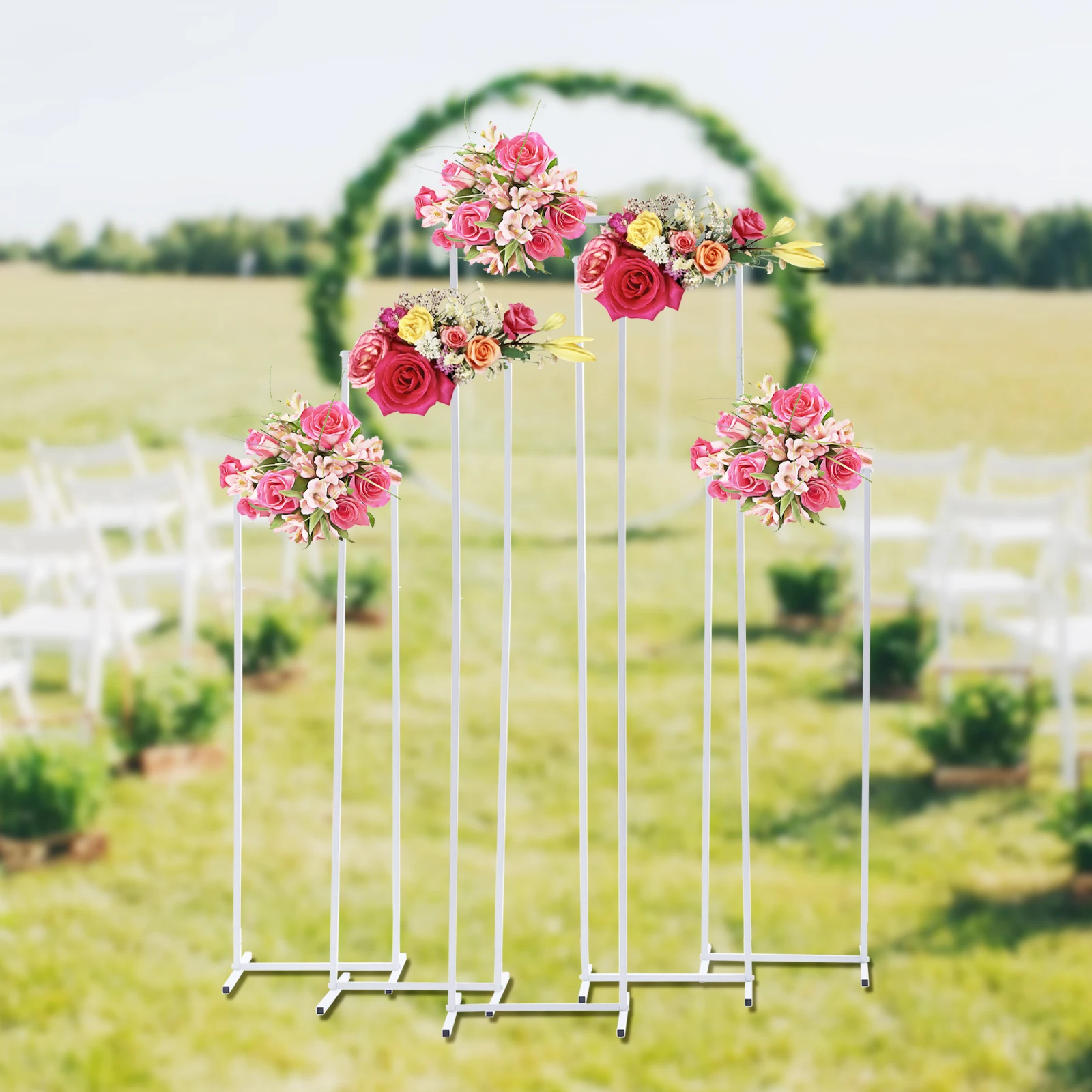 5Pcs Elegant Wedding Flower Stand, Romantic Wedding Display Stand for Party, Outdoors Garden Backdrop Decoration
5Pcs Elegant Wedding Flower Stand, Romantic Wedding Display Stand for Party, Outdoors Garden Backdrop Decoration