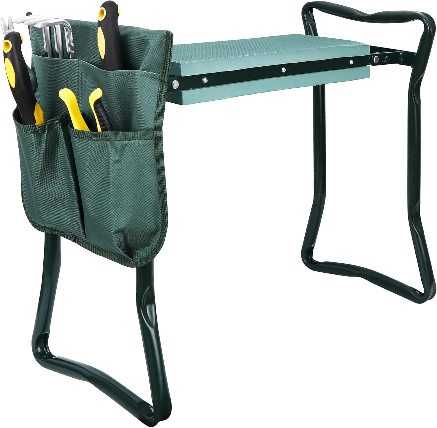 Folding Garden Kneeler Seat Garden Bench Stool with Handles, Multi-use Pouch,
Folding Garden Kneeler Seat Garden Bench Stool with Handles, Multi-use Pouch,