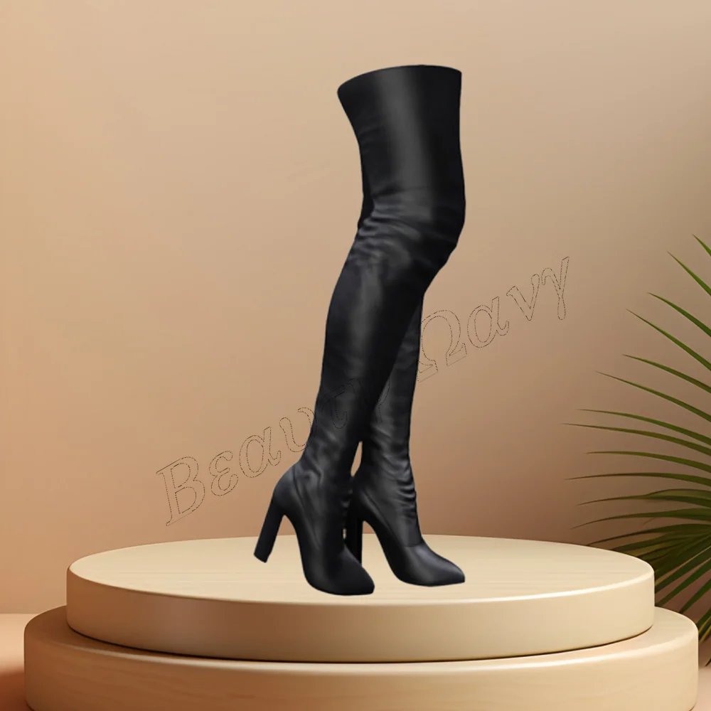 Black Square Heel Long Boots Slim Thigh High Pointed Toe High Heel Shoes for Women Leather High Heels 2023 Zapatos Para Mujere
Black Square Heel Long Boots Slim Thigh High Pointed Toe High Heel Shoes for Women Leather High Heels 2023 Zapatos Para Mujere