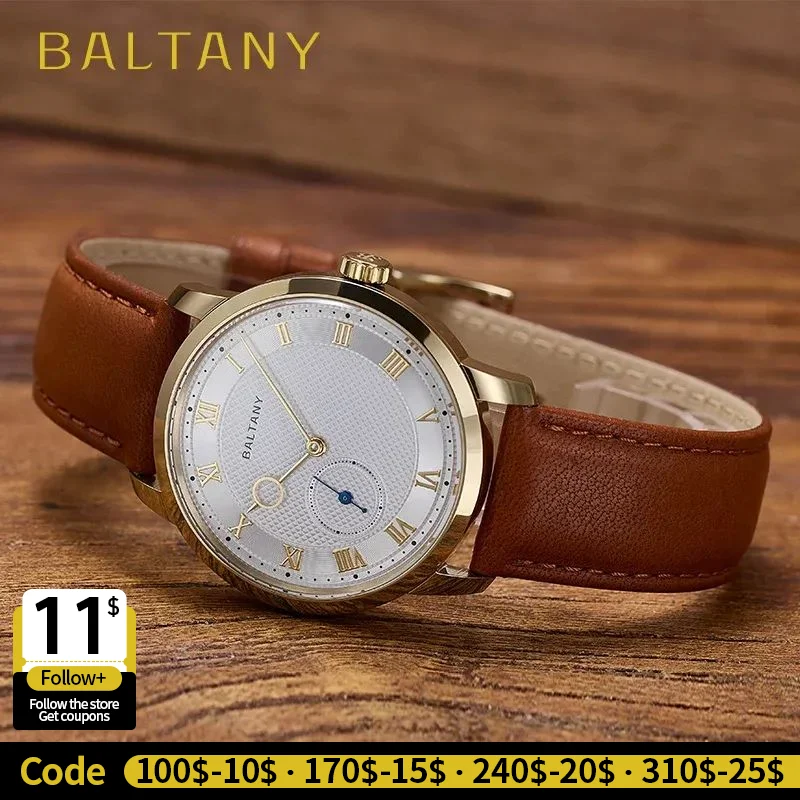 Baltany Original Vintage Micro Rotor Automatic Watch Men S4099 Exhibition Caseback 38MM Luxury Dress Watch Mechanical Wristwatch
Baltany Original Vintage Micro Rotor Automatic Watch Men S4099 Exhibition Caseback 38MM Luxury Dress Watch Mechanical Wristwatch