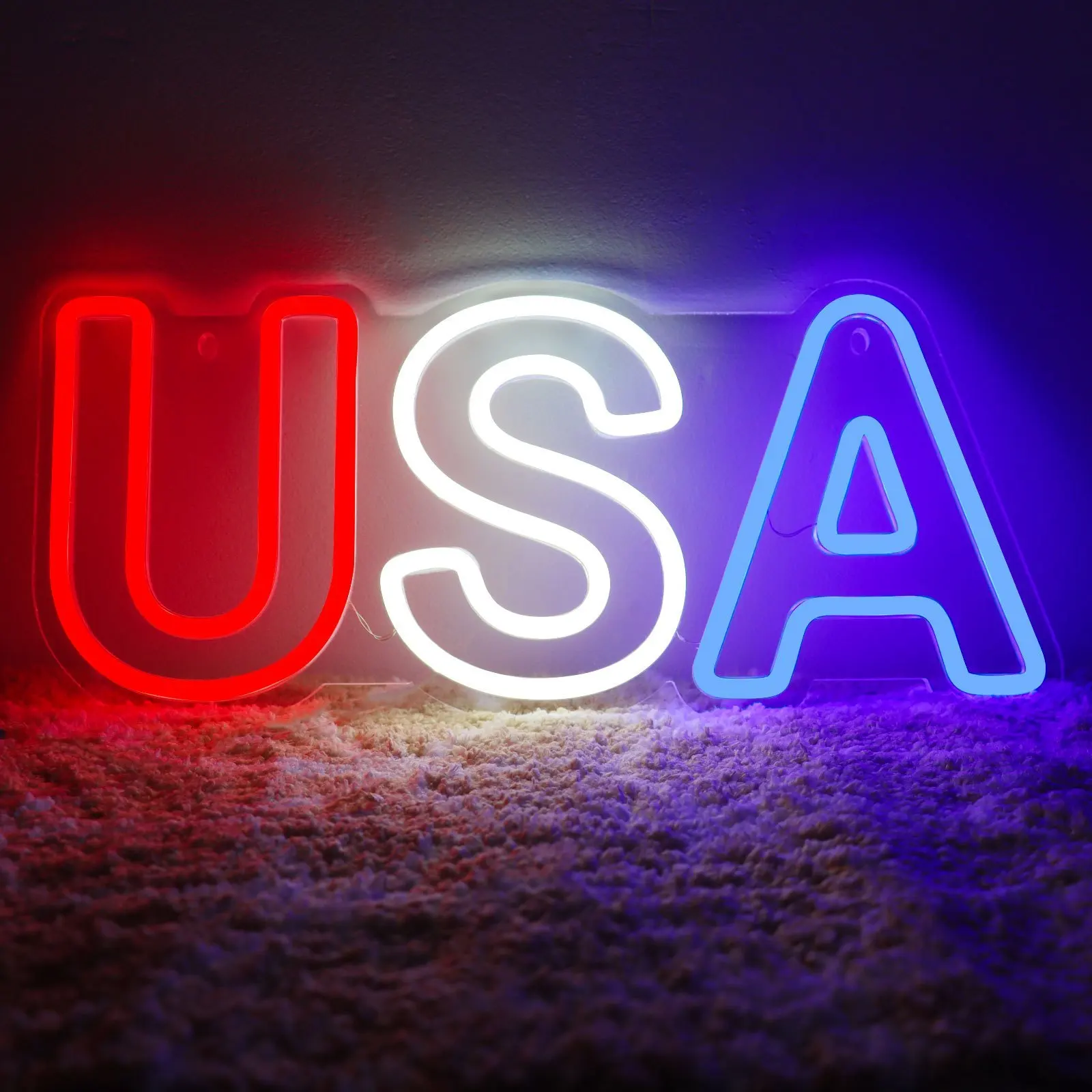 USA LED Neon Light Sign -Perfect for Club, Garage, Bar, Restaurants, Malls, Bedroom, Birthday, Party, Art, Game Zone Decoration
USA LED Neon Light Sign -Perfect for Club, Garage, Bar, Restaurants, Malls, Bedroom, Birthday, Party, Art, Game Zone Decoration