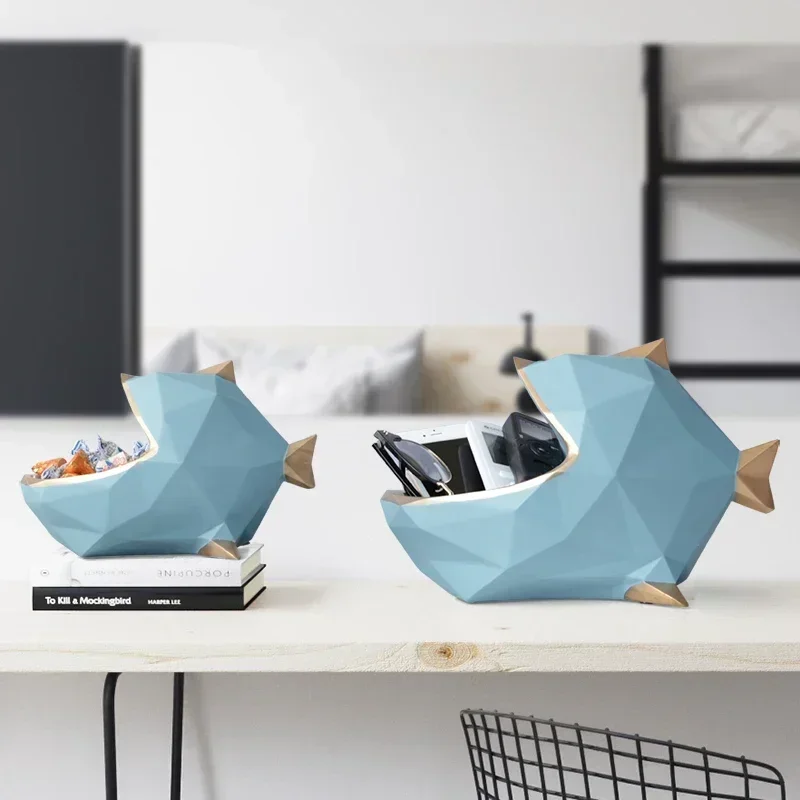 Nordic 3D Geometric Multi-purpose Big Mouth Fish Key Storage Box Resin Crafts Home Desktop Dried Fruit Plate Ornament Decoration
Nordic 3D Geometric Multi-purpose Big Mouth Fish Key Storage Box Resin Crafts Home Desktop Dried Fruit Plate Ornament Decoration