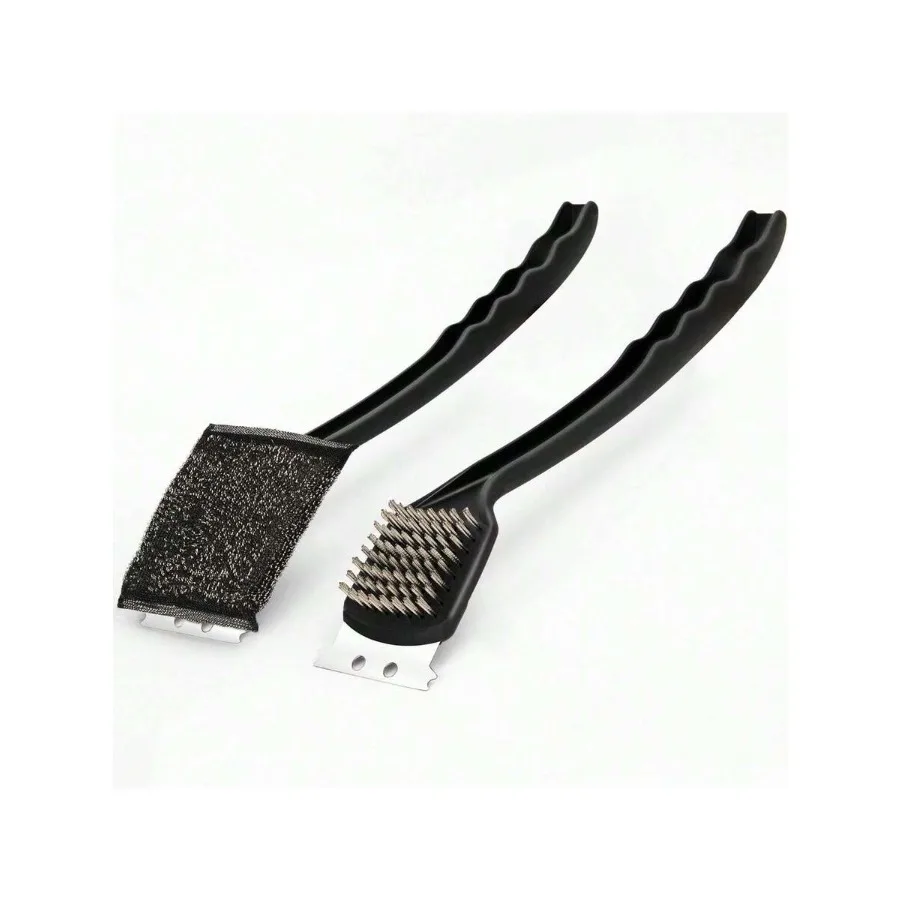 【New style】Grill Brush With Scraper Set 2 PCS Stainless Steel Wire Brush With Spatula And Bristle Free Steam Cleaner For BBQ Gr
【New style】Grill Brush With Scraper Set 2 PCS Stainless Steel Wire Brush With Spatula And Bristle Free Steam Cleaner For BBQ Gr