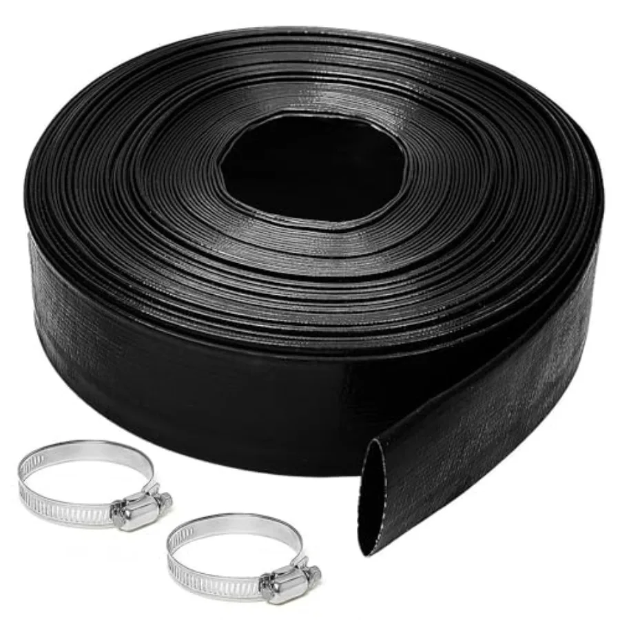 ch Heavy-Duty PVC Swimmg Pool Backwash Hose, Reinforced Discharge Hose with Clamp for Swimming Pools, Black
ch Heavy-Duty PVC Swimmg Pool Backwash Hose, Reinforced Discharge Hose with Clamp for Swimming Pools, Black