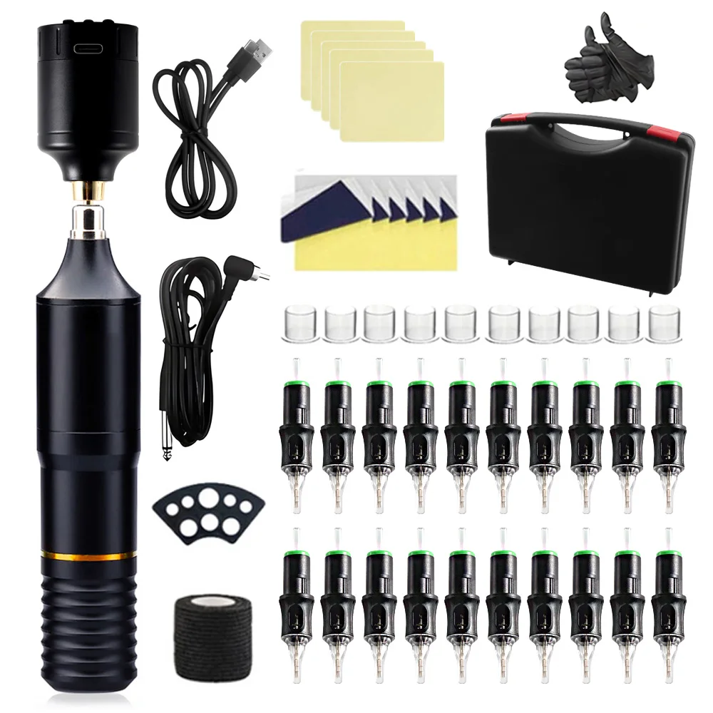 Tattoo Pen Cartridge Wireless Tattoo Machine Kit Beginner Rotary Machine Type Machine Kit Complete Tattoo Kit Tattoo Supplies
Tattoo Pen Cartridge Wireless Tattoo Machine Kit Beginner Rotary Machine Type Machine Kit Complete Tattoo Kit Tattoo Supplies