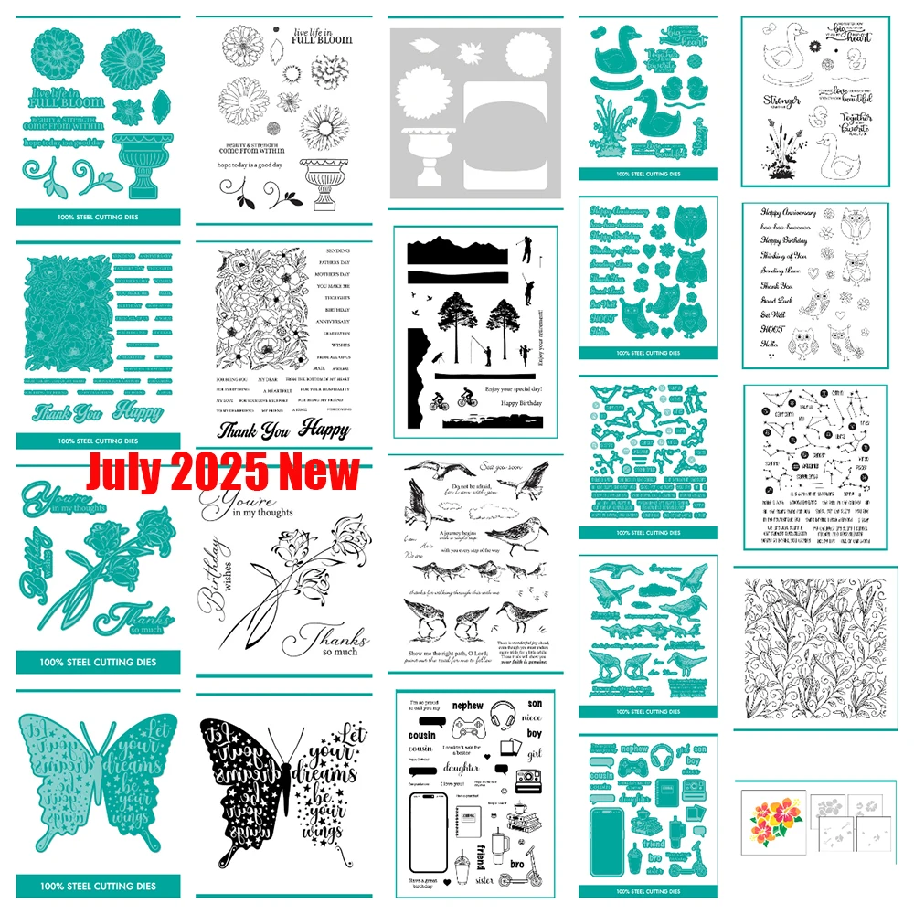 2025 July New Happy Hibiscus Beach Birds Metal Cutting Dies Stamps Stencils for DIY Scrapbook Greeting Card Photo Album Handmade
2025 July New Happy Hibiscus Beach Birds Metal Cutting Dies Stamps Stencils for DIY Scrapbook Greeting Card Photo Album Handmade