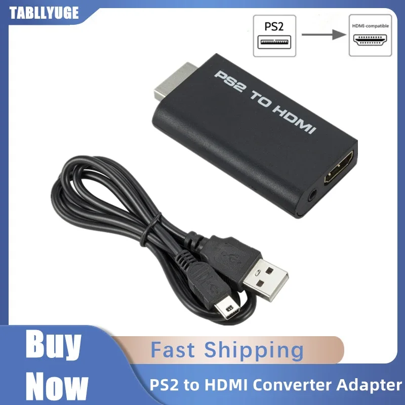 1080P PS2 to HDMI-Compatible Converter Adapter Audio Video With 3.5mm Audio Port Supports PC All Ps2 480 480p 576i Display Modes
1080P PS2 to HDMI-Compatible Converter Adapter Audio Video With 3.5mm Audio Port Supports PC All Ps2 480 480p 576i Display Modes