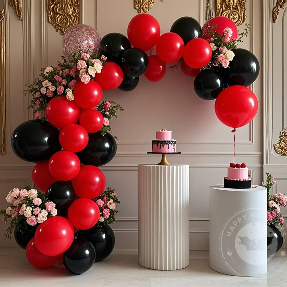 52pcs Red Black Balloons Confetti Garland Arch Kit Birthday Theme Party Decoration Valentines Day Wedding Party Air Globos
52pcs Red Black Balloons Confetti Garland Arch Kit Birthday Theme Party Decoration Valentines Day Wedding Party Air Globos