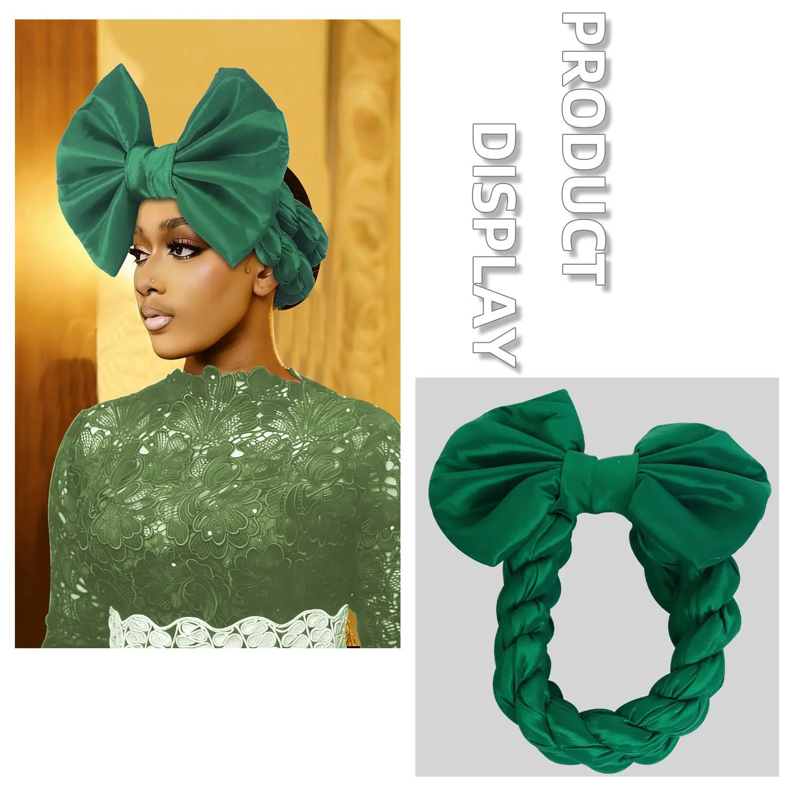 Exaggerated Bowknot Braids Headband Satin African Turban Cap for Women Hair Bands Headwear Party Head Bands Head Wrap Headpiece
Exaggerated Bowknot Braids Headband Satin African Turban Cap for Women Hair Bands Headwear Party Head Bands Head Wrap Headpiece