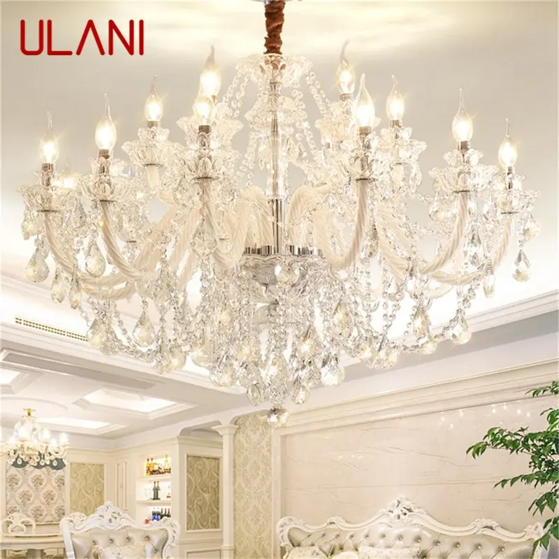ULANI Nordic Chandelier Lamps LED Luxury Candle Pendant Crystal Hanging Lights Modern Fixtures for Home Villa Hall
ULANI Nordic Chandelier Lamps LED Luxury Candle Pendant Crystal Hanging Lights Modern Fixtures for Home Villa Hall
