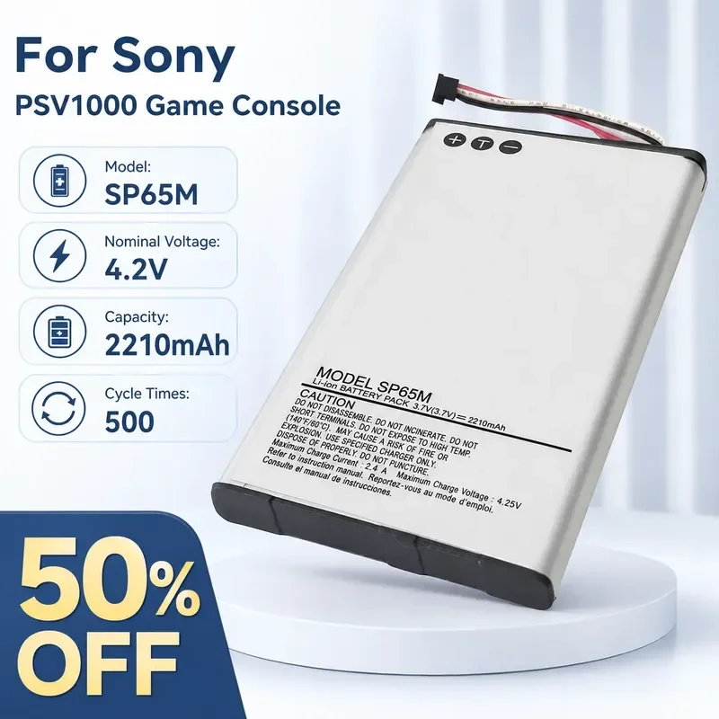 For Sony PSV1000 SP65X Replacement Battery for PlayStation Vita 1000 Game Console
For Sony PSV1000 SP65X Replacement Battery for PlayStation Vita 1000 Game Console