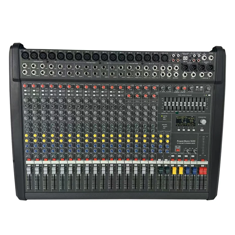Консольный микшер Powermate 1600-3, 1000 Вт, аудиомикшер Dj Professional Stage 99 DSP, новый стиль, звуковой микшер, микшерная консоль, настольная система
Консольный микшер Powermate 1600-3, 1000 Вт, аудиомикшер Dj Professional Stage 99 DSP, новый стиль, звуковой микшер, микшерная консоль, настольная система