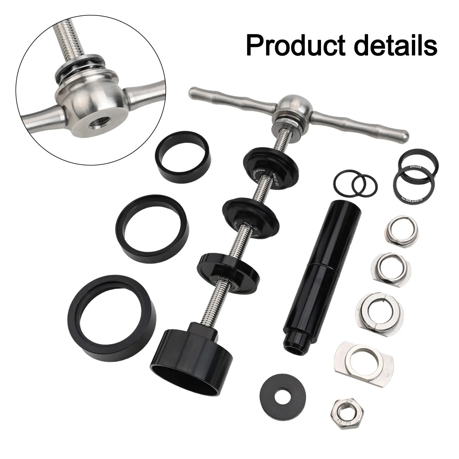 BB86 30 91 92 Инструмент 115*17,5 мм Инструмент для нижнего кронштейна Полые резьбовые подшипники Ручка из нержавеющей стали Простая установка
BB86 30 91 92 Инструмент 115*17,5 мм Инструмент для нижнего кронштейна Полые резьбовые подшипники Ручка из нержавеющей стали Простая установка