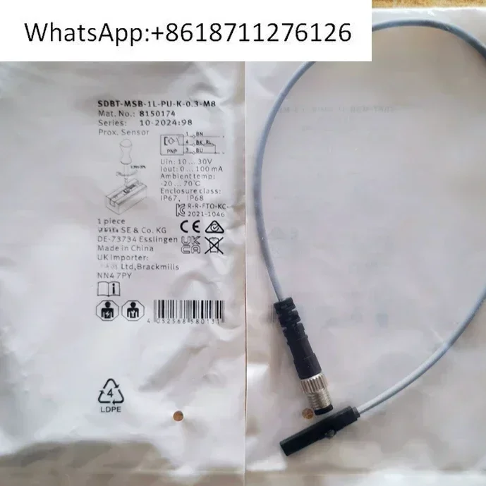 Proximity switch SDBT-MSB-1L-PU-K-0.3-M8 8150174 Genuine spot
Proximity switch SDBT-MSB-1L-PU-K-0.3-M8 8150174 Genuine spot