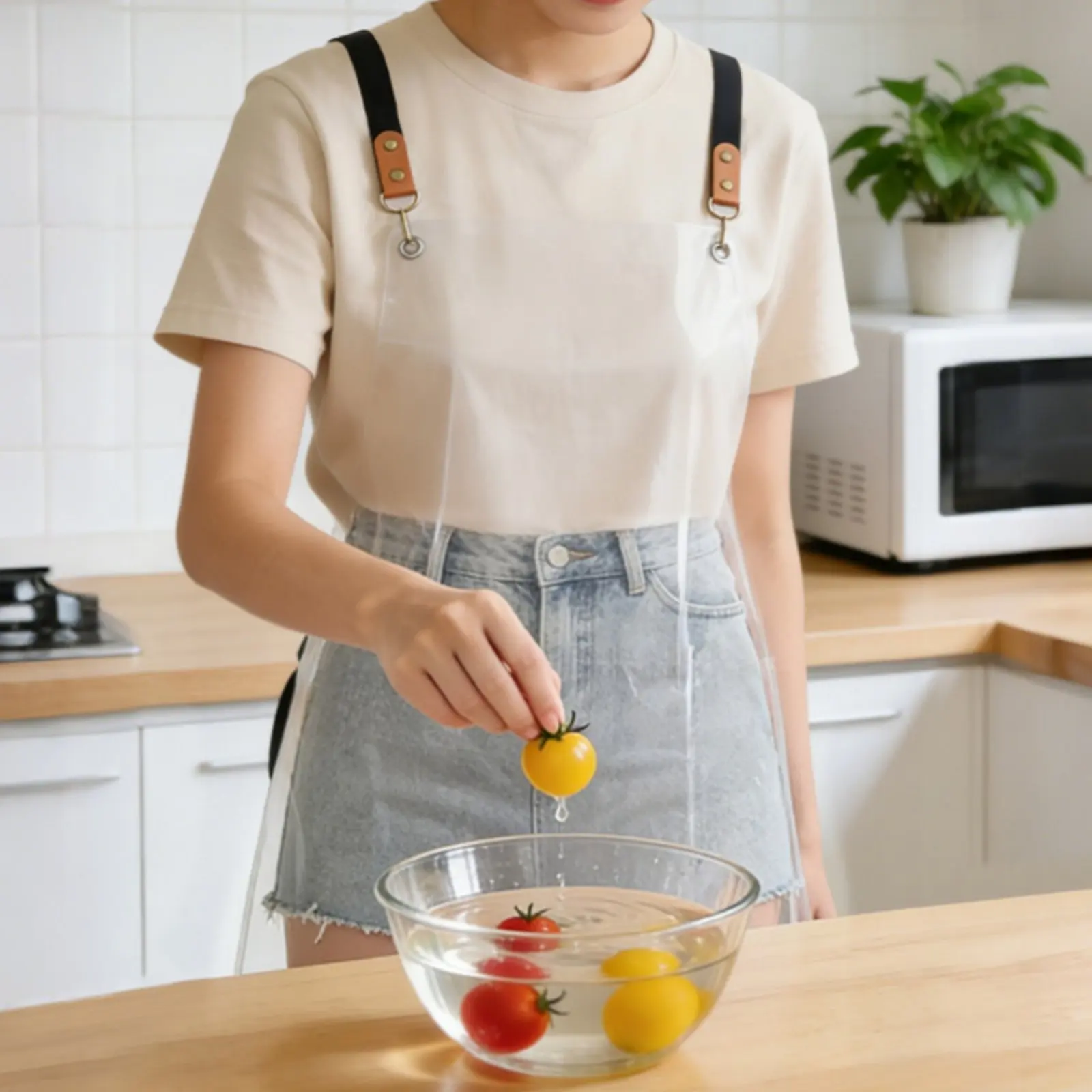 Waterproof Work Apron Stain Resistant Clear PVC Apron Safeguarding Wear Cross-Rear Straps Kitchen Accessory for Artists, Cafe
Waterproof Work Apron Stain Resistant Clear PVC Apron Safeguarding Wear Cross-Rear Straps Kitchen Accessory for Artists, Cafe