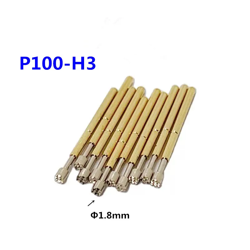 100PCS/Pack P100-H3 1.8mm Nine Claw Plum Blossom Head Spring Test Pin For ICT Functional Testing
100PCS/Pack P100-H3 1.8mm Nine Claw Plum Blossom Head Spring Test Pin For ICT Functional Testing