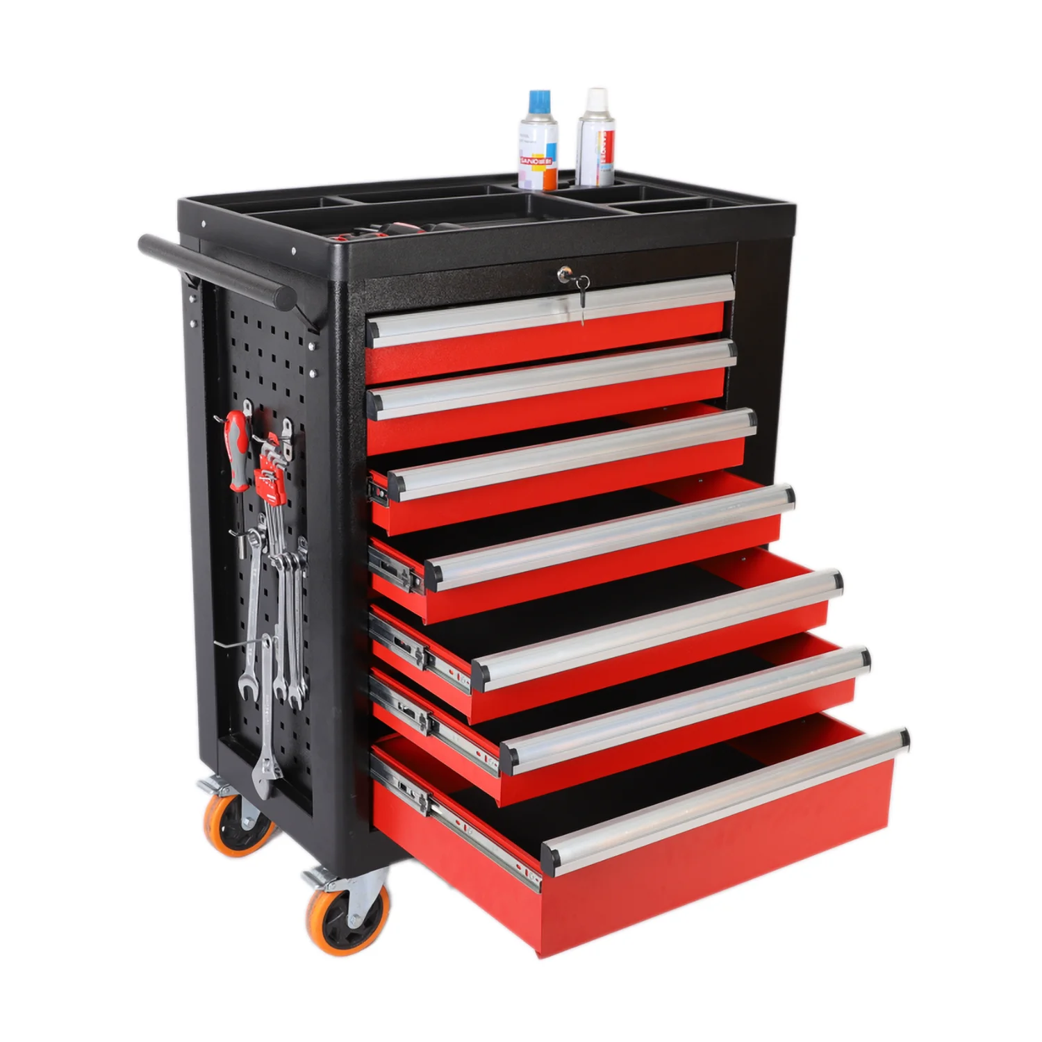 Customizable OEM Workshop Rolling Lockable Waterproof Tool Cabinet 7 Drawer Garage Storage Toolbox Trolley Tools Cart 300kg Load
Customizable OEM Workshop Rolling Lockable Waterproof Tool Cabinet 7 Drawer Garage Storage Toolbox Trolley Tools Cart 300kg Load