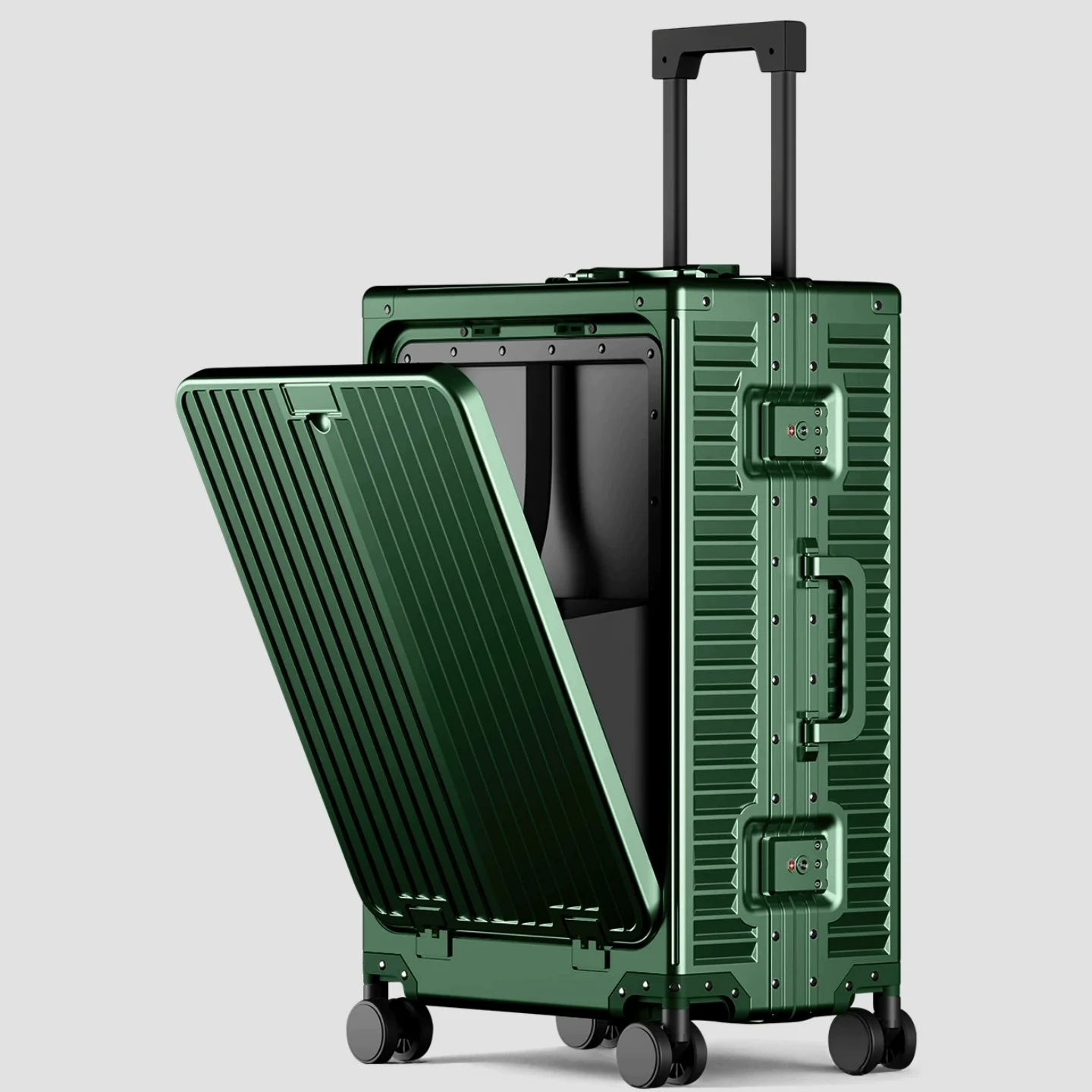 Front Opening Suitcase Aluminum-magnesium Rolling Luggage with USB Charging Plug TSA Lock Trolley Case Bags 20" Boarding Travel
Front Opening Suitcase Aluminum-magnesium Rolling Luggage with USB Charging Plug TSA Lock Trolley Case Bags 20" Boarding Travel