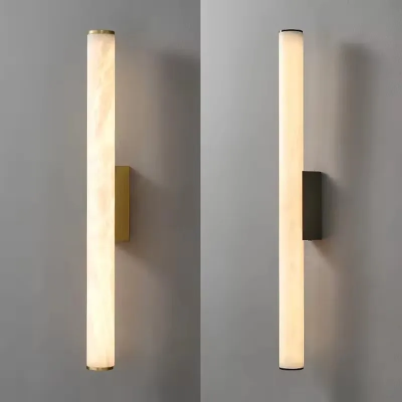 Natural Marble Wall Light Black Gold Copper Cylindrical Stone Brass Sconce For Parlor Bedroom Dining Room Aisle
Natural Marble Wall Light Black Gold Copper Cylindrical Stone Brass Sconce For Parlor Bedroom Dining Room Aisle